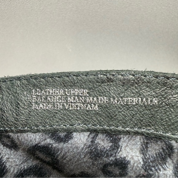 Born Shaylee Black Leather Tall Buckle Heeled Knee-High Boots - Picture 11 of 16